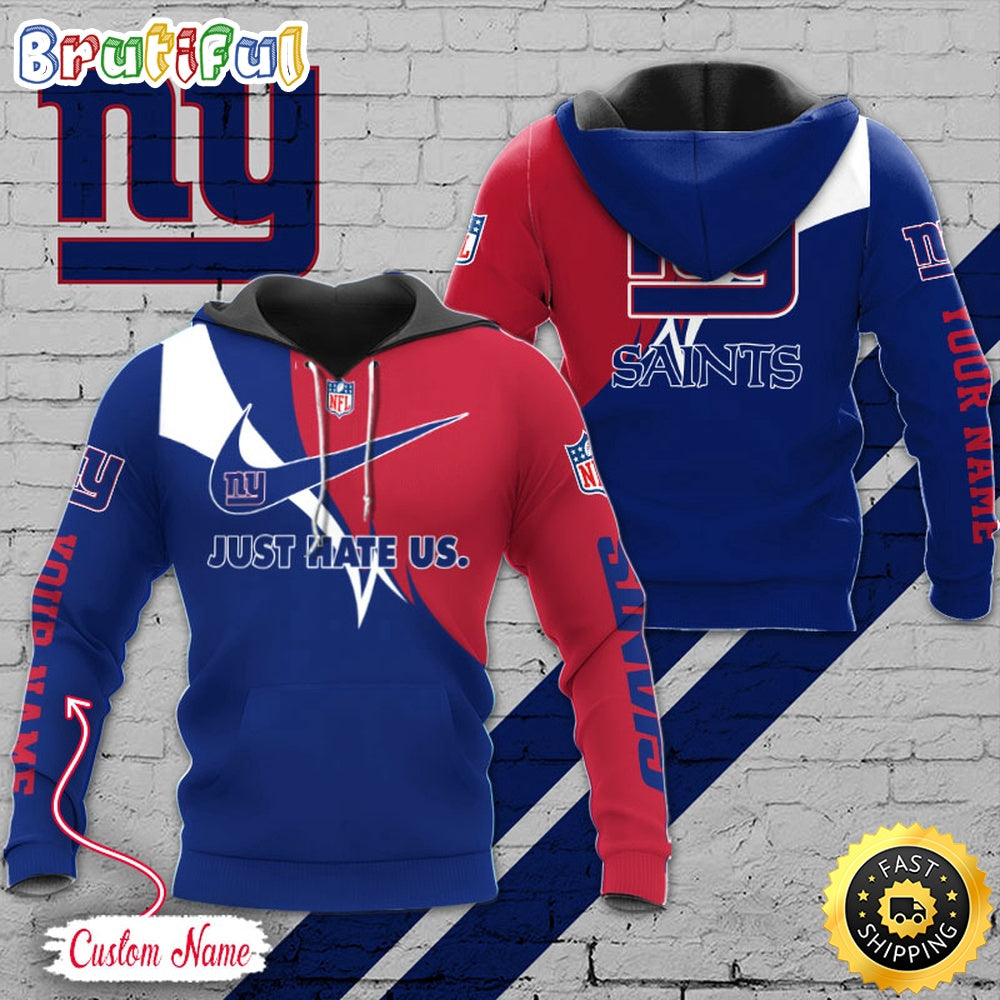 NFL New York Giants Hoodie Just Hate US Sport Hoodie