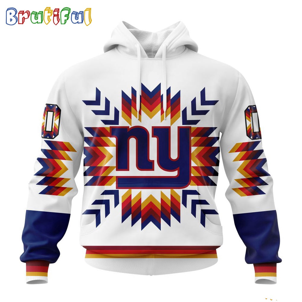 NFL New York Giants Hoodie Special Design With Native Pattern