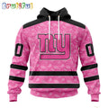 NFL New York Giants Hoodie Special Pink Hoodie Design Fight Breast Cancer