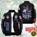 NFL New York Giants Puffer Jacket City Logo Print Jacket For Fans