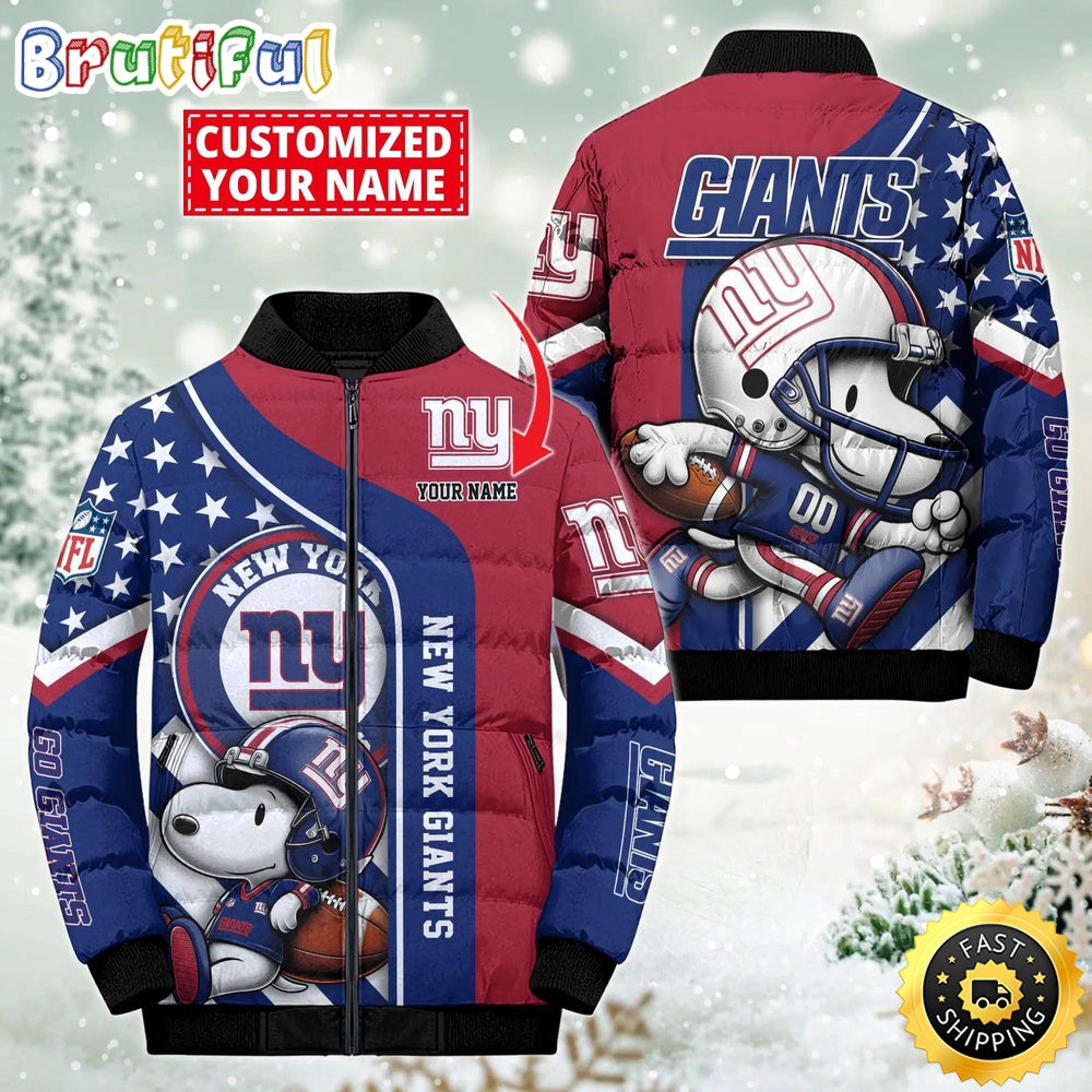 NFL New York Giants Puffer Jacket Snooby Customized Jacket