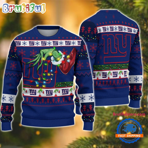 NFL New York Giants Special Grinch’s Hand Football Christmas Ugly Sweater