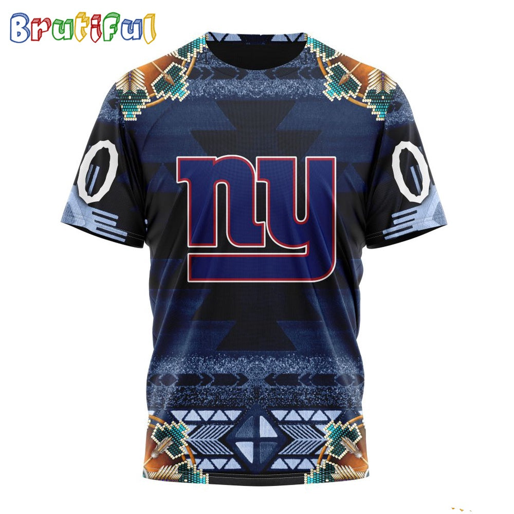 NFL New York Giants T-Shirt Special Native Costume Design T-Shirt