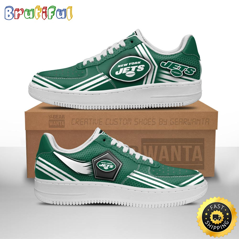 NFL New York Jets Air Force 1 Shoes Air Sneakers For Fans