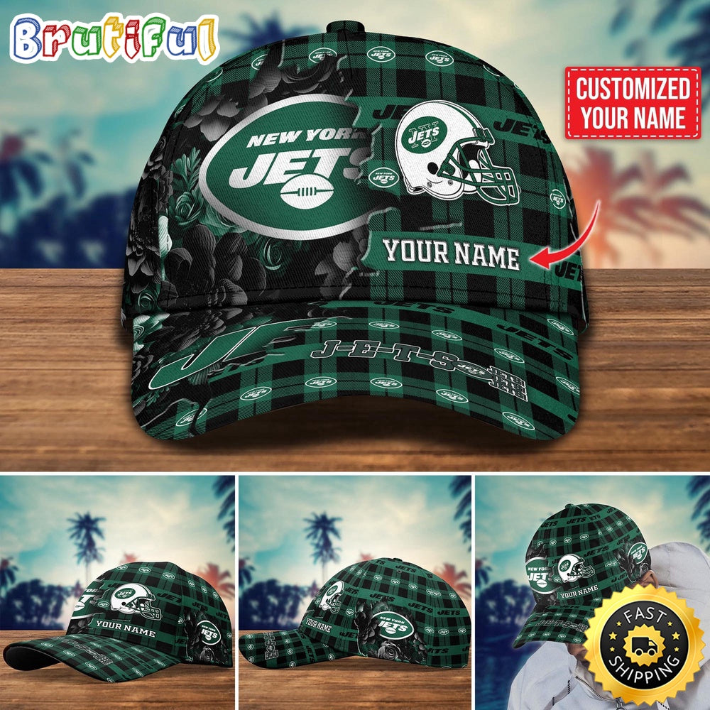 NFL New York Jets Baseball Cap Flower Trending Custom Cap