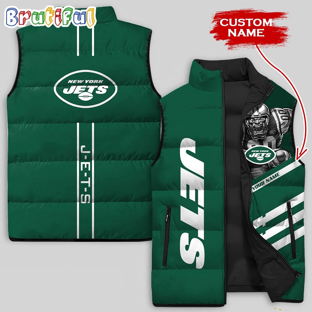 NFL New York Jets Damn Right Sleeveless Down Jacket