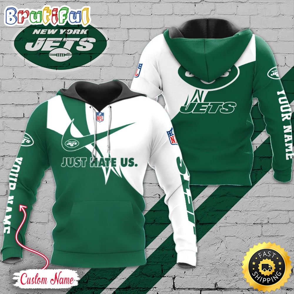 NFL New York Jets Hoodie Just Hate US Sport Hoodie