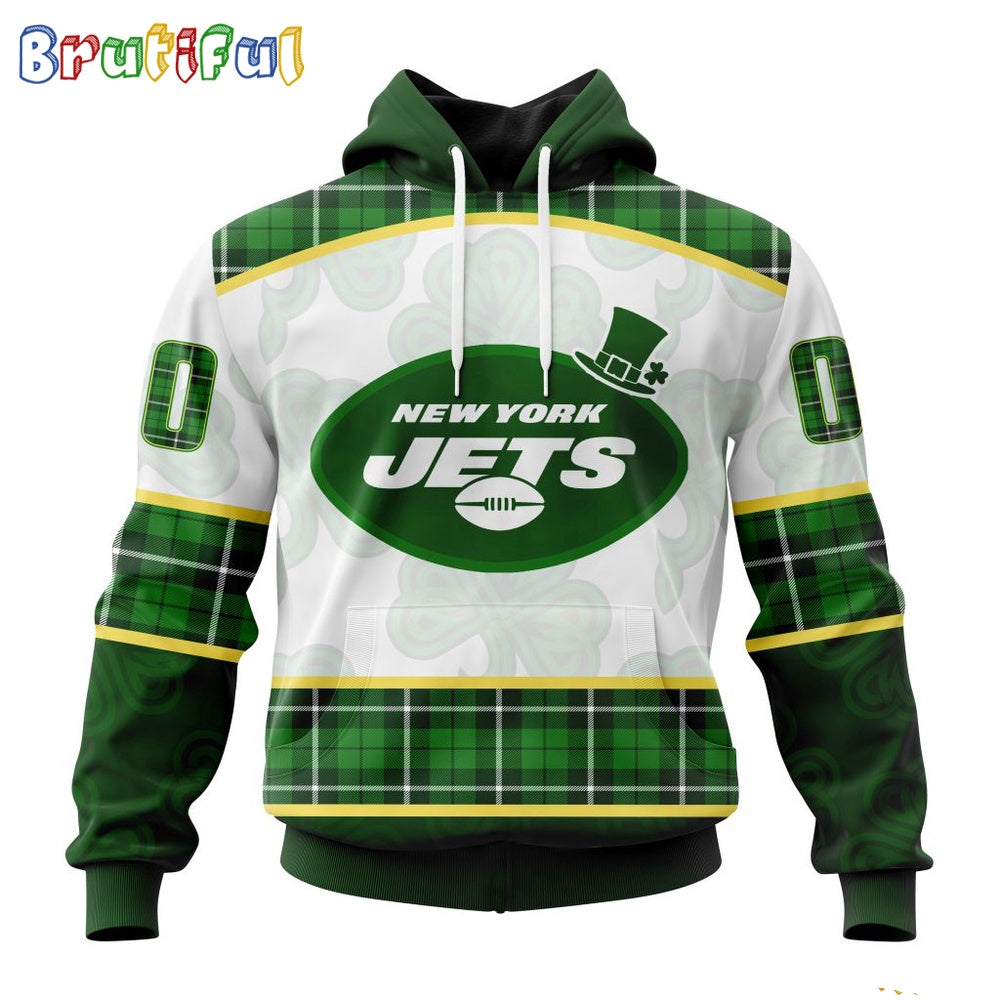 NFL New York Jets Hoodie Special Design 3D Hoodie St Patrick Day