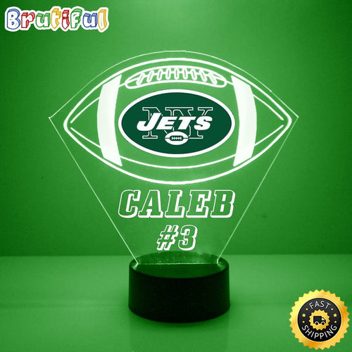 NFL New York Jets Night Light Football LED Light
