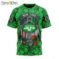 NFL New York Jets T-Shirt Special Design 3D T-Shirt St Patrick Day