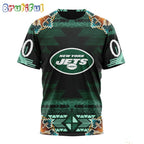 NFL New York Jets T-Shirt Special Native Costume Design T-Shirt