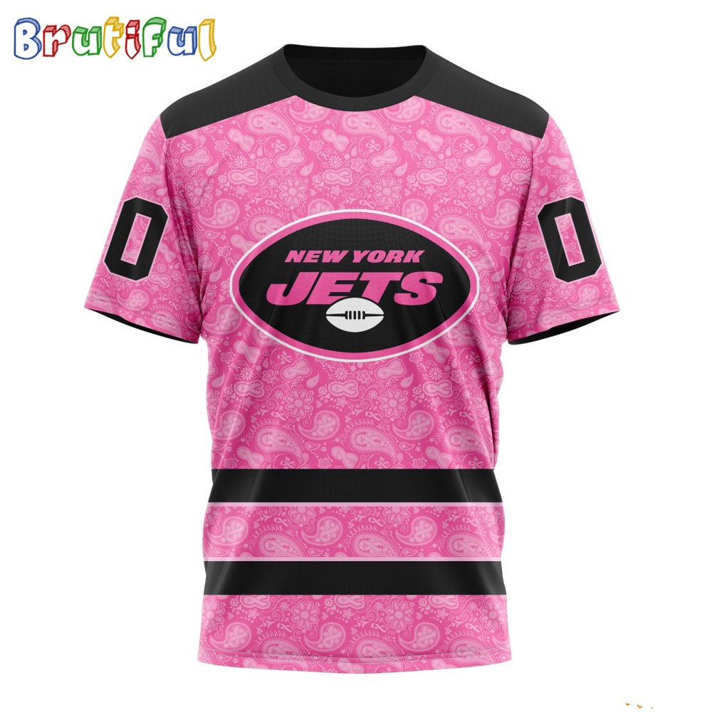 NFL New York Jets T-Shirt Special Pink T-Shirt Design Fight Breast Cancer