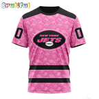 NFL New York Jets T-Shirt Special Pink T-Shirt Design Fight Breast Cancer