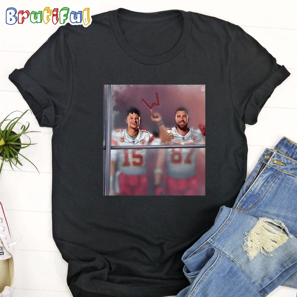 NFL Patrick Mahomes And Travis Kelce Of The Chiefs Wins and Window Still Open T-Shirt