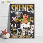 NFL Paul Skenes Pittsburgh Steelers Signature Poster Canvas Art