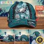 NFL Philadelphia Eagles Baseball Cap Flag Flower Trending Custom Cap