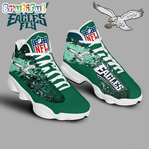 NFL Philadelphia Eagles FLy Eagles FLy Air Jordan 13 Sneaker Shoes