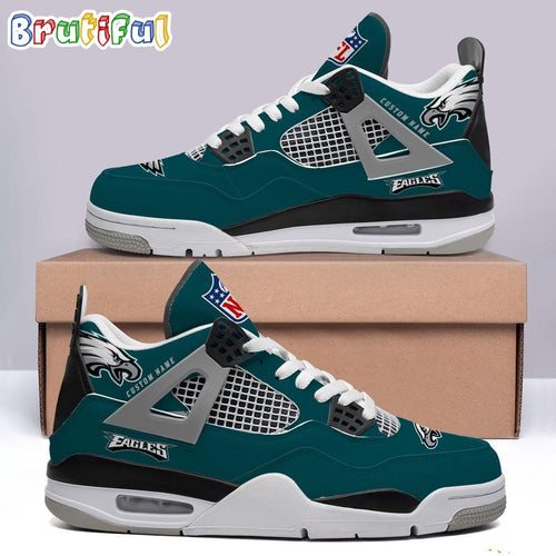 NFL Philadelphia Eagles Football Team Air Jordan 4 Shoes Sneaker