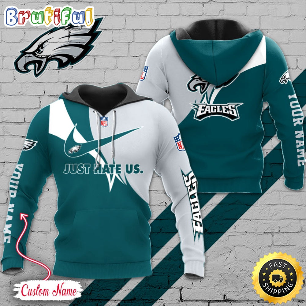 NFL Philadelphia Eagles Hoodie Just Hate US Sport Hoodie