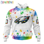 NFL Philadelphia Eagles Hoodie Special Autism Awareness Design All Over Print Hoodie