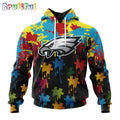 NFL Philadelphia Eagles Hoodie Special Autism Awareness Design Football Hoodie