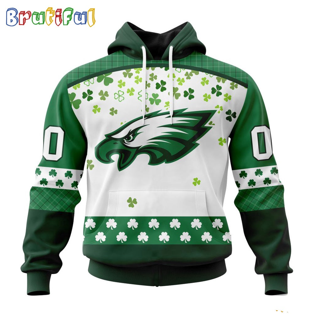 NFL Philadelphia Eagles Hoodie Special Design For St Patrick Day