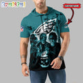NFL Philadelphia Eagles Horror Characters Essential Halloween Sleeveless Hoodie