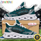 NFL Philadelphia Eagles Max Soul Shoes Custom Name Football Shoes Sports