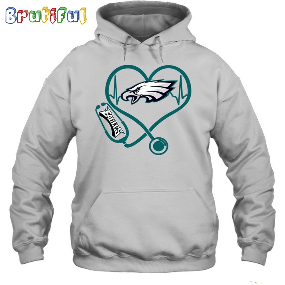 NFL Philadelphia Eagles Nurse Love Hoodie Unisex Football T-Shirt Hoodie