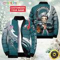 NFL Philadelphia Eagles Puffer Jacket Betty Boop Custom Jacket