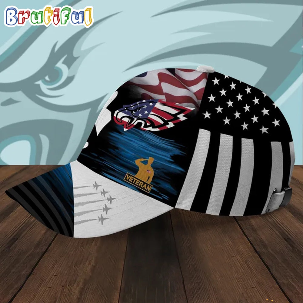 NFL Philadelphia Eagles Special American Flag US Veteran Baseball Cap