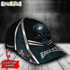 NFL Philadelphia Eagles Special Halloween Skull Custom Baseball Cap