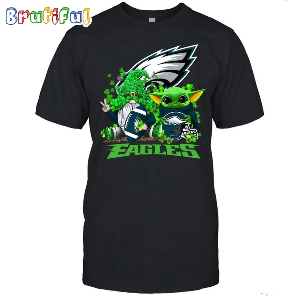 NFL Philadelphia Eagles St Patrick’s Day T-Shirt Special Gomes Baby Yoda St Patricks Day Shirt