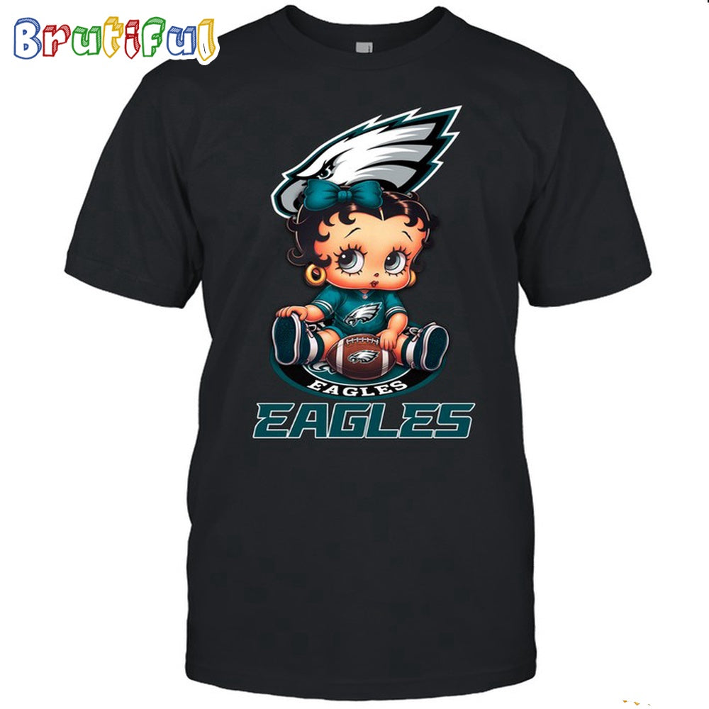 NFL Philadelphia Eagles T-Shirt Betty Boop Football Tshirt