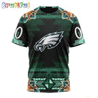 NFL Philadelphia Eagles T-Shirt Special Native Costume Design T-Shirt