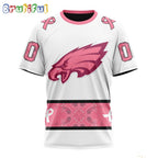 NFL Philadelphia Eagles T-Shirt Special Pink Design Fight Breast Cancer
