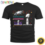 NFL Philadelphia Eagles T Shirt Super Bowl LVIII 2024 Las Vegas Champions Unisex Tshirt
