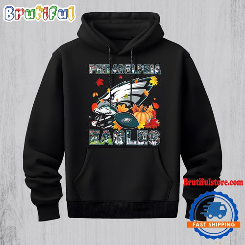 NFL Philadelphia Eagles Team Player Graphics Autumn Hoodie Shirt
