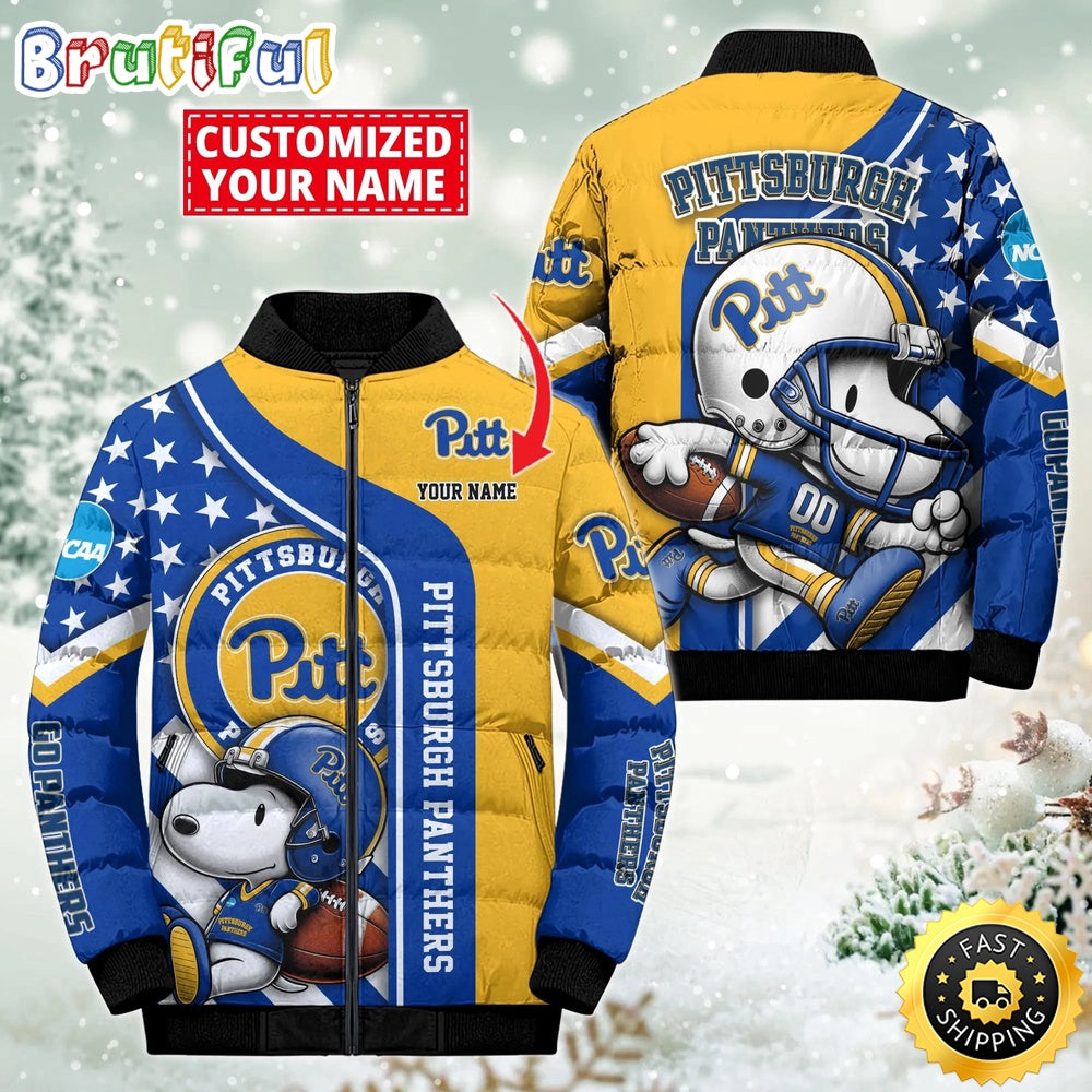 NFL Pittsburgh Panthers Puffer Jacket Snooby Customized Jacket