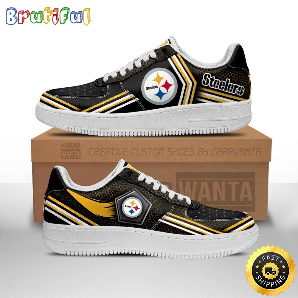 NFL Pittsburgh Steelers Air Force 1 Shoes Air Sneakers For Fans