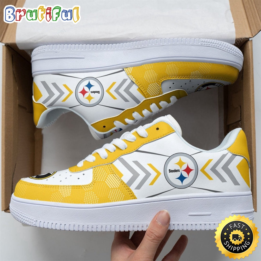 NFL Pittsburgh Steelers Air Force 1 Shoes Team Football Sports Shoes