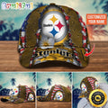 NFL Pittsburgh Steelers Baseball Cap Custom Name Football Cap For Fans