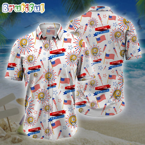 NFL Pittsburgh Steelers Grateful Dead Hawaiian Shirt, Grateful Dead Hawaiian Shirt