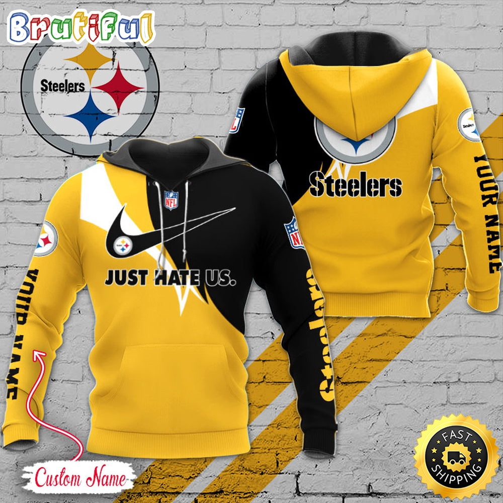 NFL Pittsburgh Steelers Hoodie Just Hate US Sport Hoodie