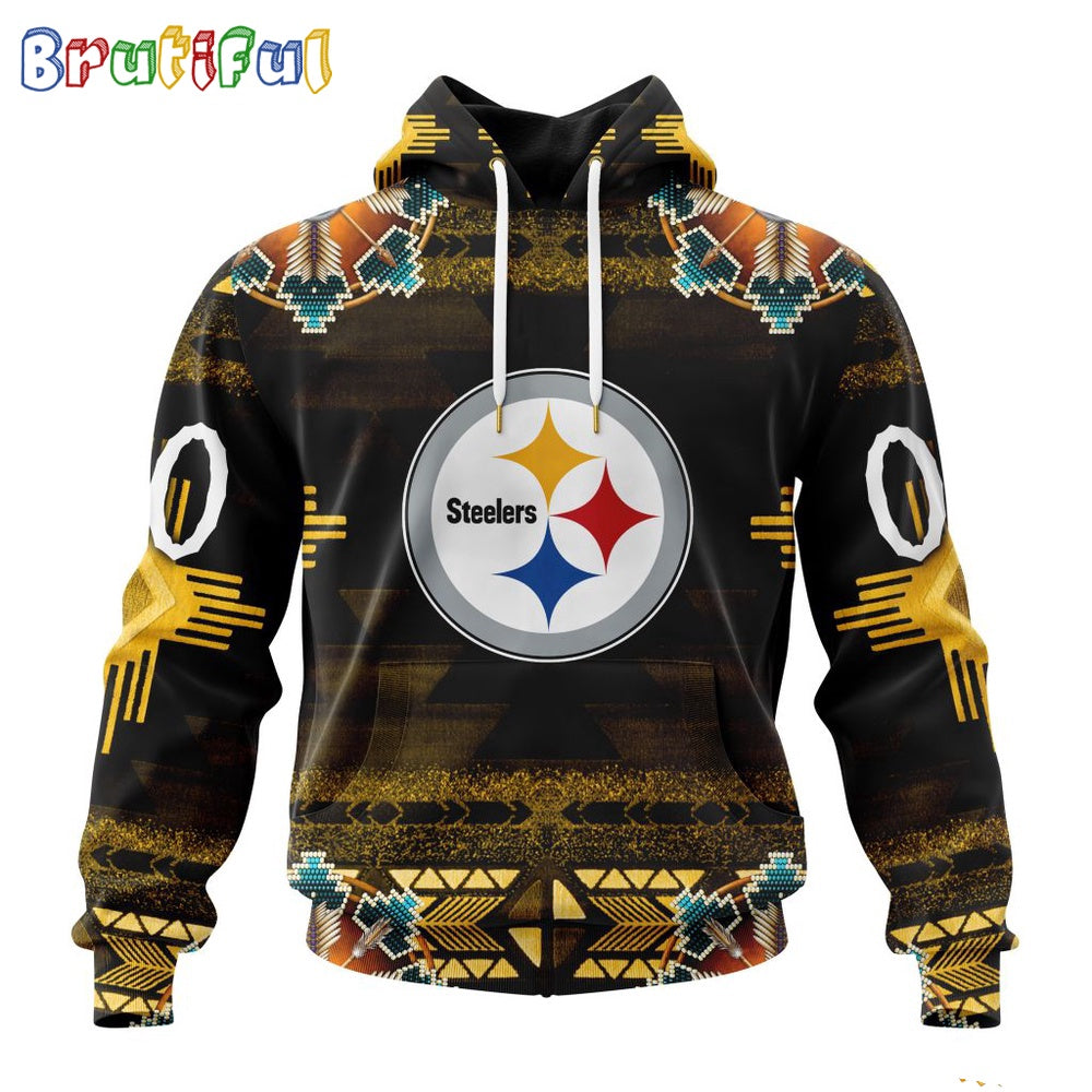 NFL Pittsburgh Steelers Hoodie Special Native Costume Design Hoodie