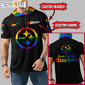 NFL Pittsburgh Steelers LGBT Workout Hoodie Tank Tops Custom LGBT Pride Shirt