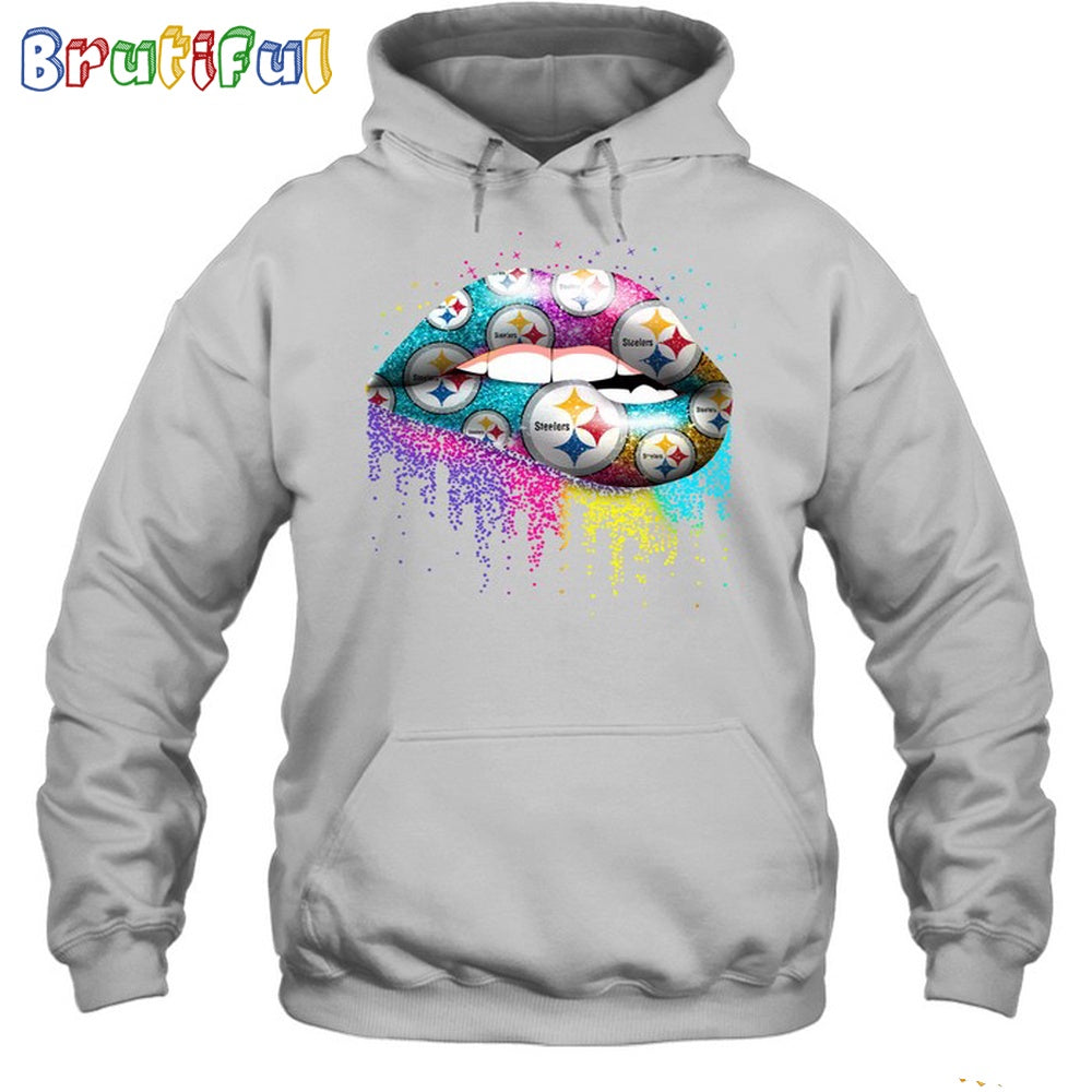 NFL Pittsburgh Steelers Lips Hoodie Unisex Football T-Shirt Hoodie