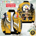 NFL Pittsburgh Steelers Puffer Jacket Betty Boop Custom Jacket