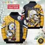 NFL Pittsburgh Steelers Puffer Jacket Snooby Customized Jacket