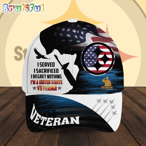 NFL Pittsburgh Steelers Special American Flag US Veteran Baseball Cap